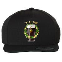 St Patricks Day Split the G Beer Lover Wool Snapback Cap