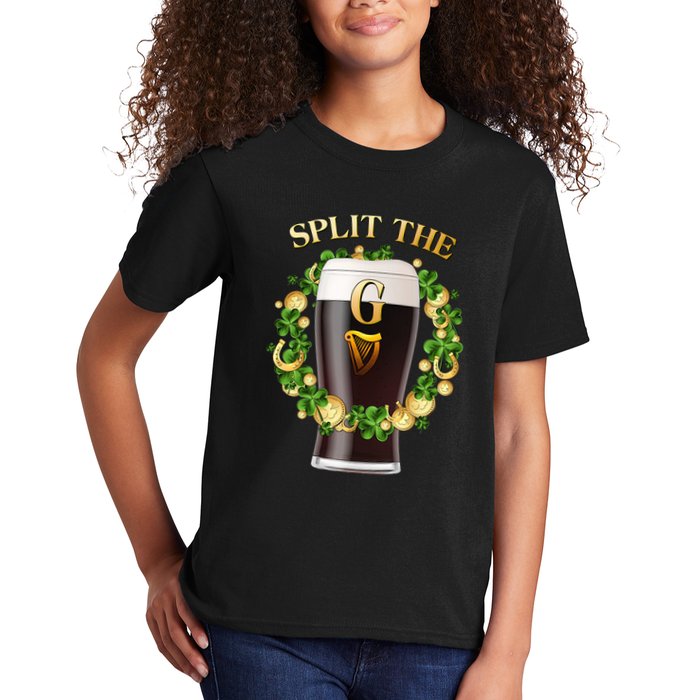 St Patricks Day Split the G Beer Lover Kids T-Shirt