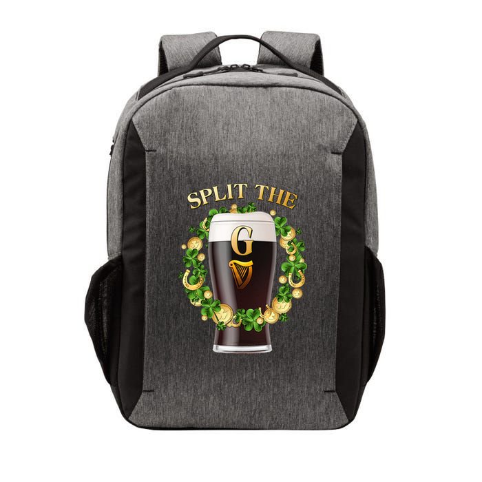 St Patricks Day Split the G Beer Lover Vector Backpack