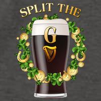 St Patricks Day Split the G Beer Lover Vector Backpack