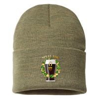 St Patricks Day Split the G Beer Lover Sustainable Knit Beanie