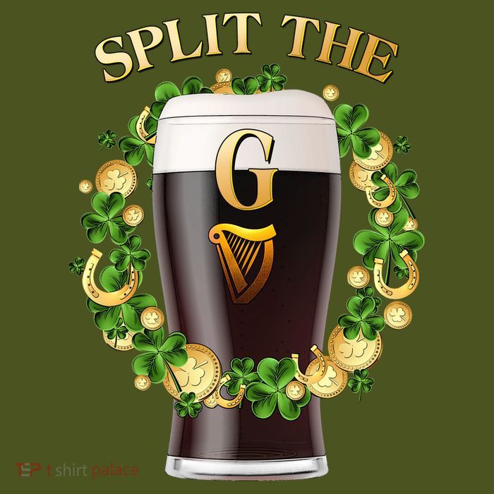 St Patricks Day Split the G Beer Lover Short Acrylic Beanie