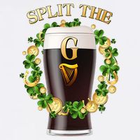 St Patricks Day Split the G Beer Lover Garment-Dyed Sweatshirt