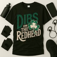 St Patricks Day Irish Shamrock Dibs On The Redhead T-Shirt