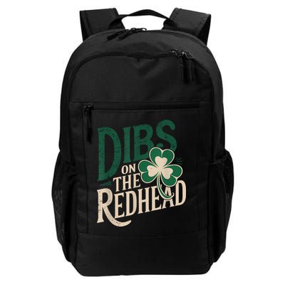 St Patricks Day Irish Shamrock Dibs On The Redhead Daily Commute Backpack