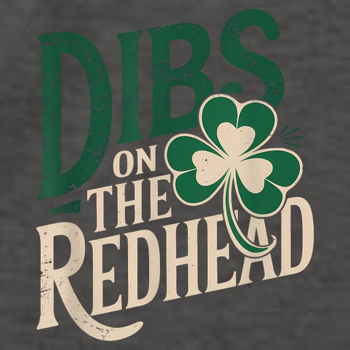 St Patricks Day Irish Shamrock Dibs On The Redhead Vector Backpack