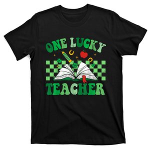 St Patricks Day Teacher Shirt One Lucky Teacher Shamrock T-Shirt