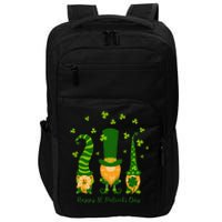 Saint Patrick's Day,3 Gnomes Bring Luck Clover, Horseshoe Impact Tech Backpack