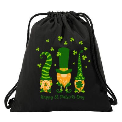 Saint Patrick's Day,3 Gnomes Bring Luck Clover, Horseshoe Drawstring Bag