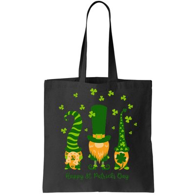 Saint Patrick's Day,3 Gnomes Bring Luck Clover, Horseshoe Tote Bag