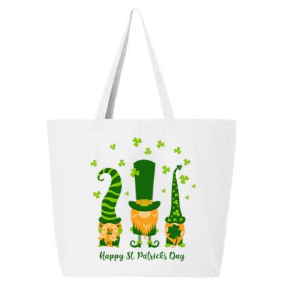 Saint Patrick's Day,3 Gnomes Bring Luck Clover, Horseshoe 25L Jumbo Tote