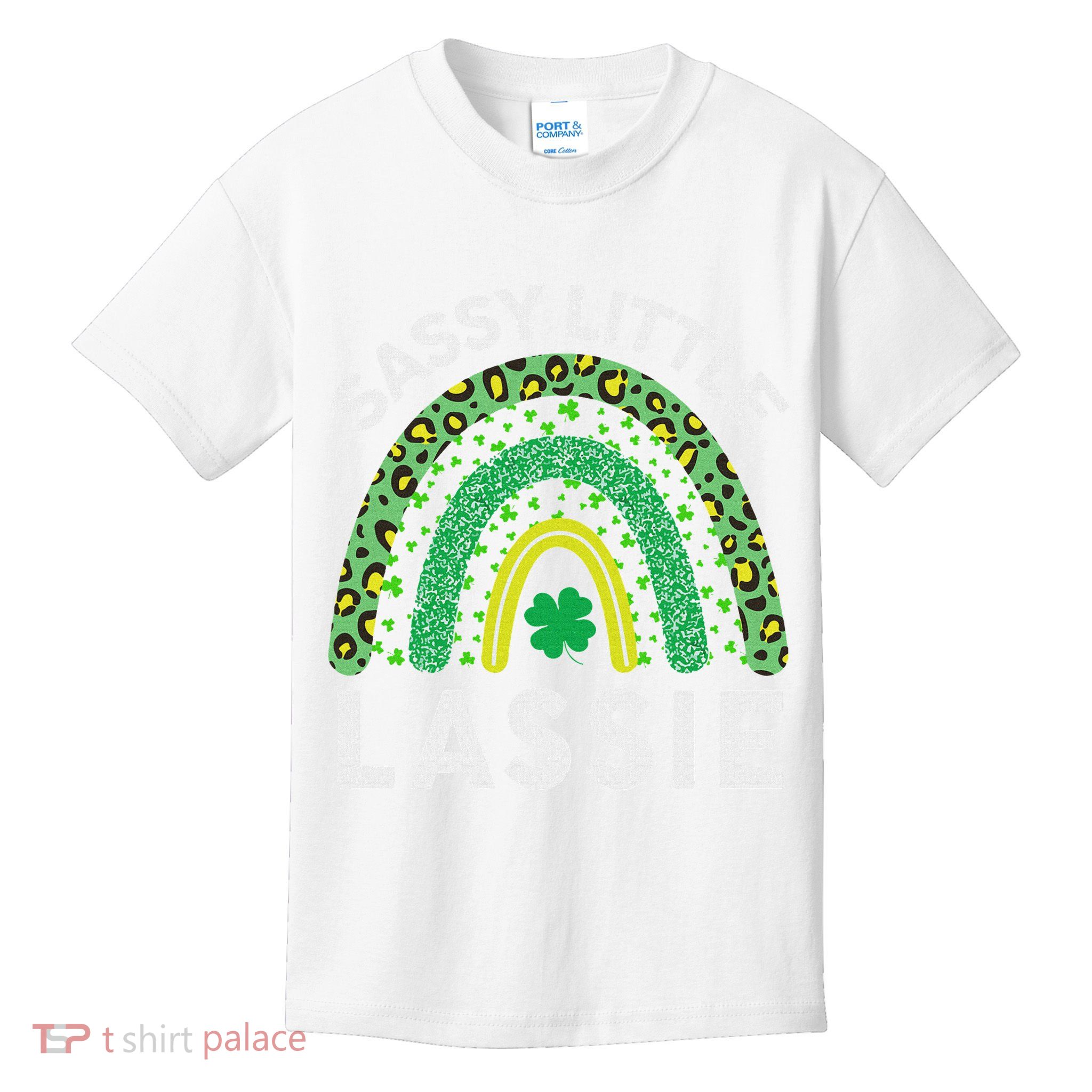 St Patricks Day Sassy Little Lassie Cute Irish Girl Kids T-Shirt
