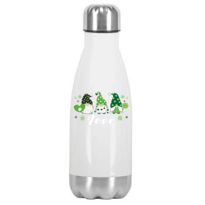 St Patricks Day Green Gnomes Love Irish Cool Gift Stainless Steel Insulated Water Bottle