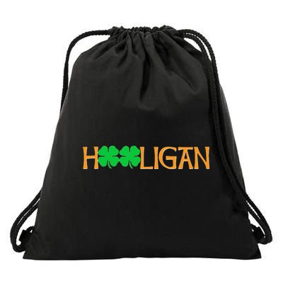 St Paddy's Day Irish Hooligan Drawstring Bag