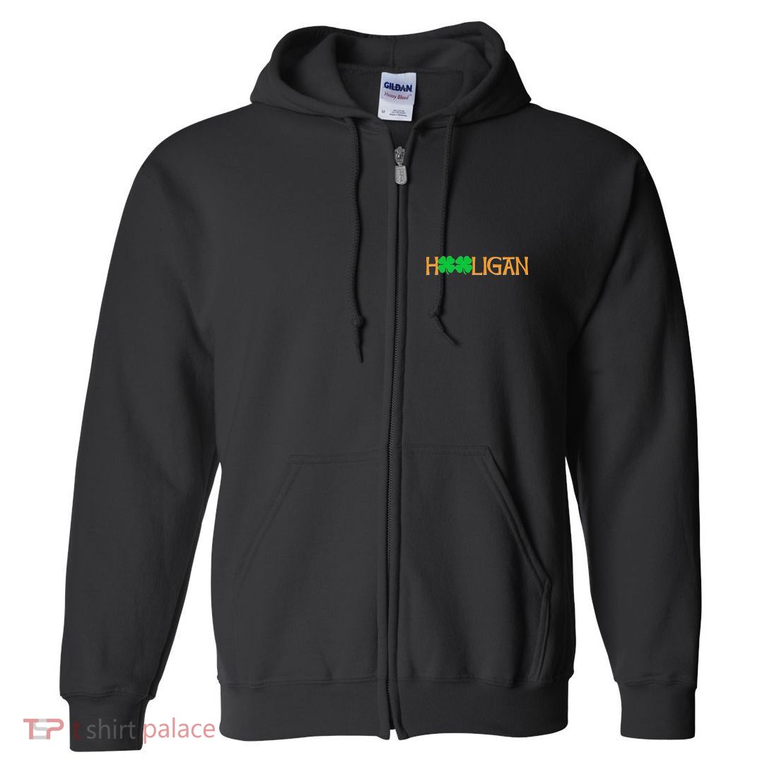 St Paddy's Day Irish Hooligan Full Zip Hoodie