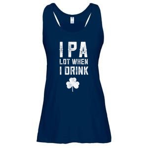 St Patricks Day Ipa Lot When I Drink Beer Funny Drinking Gift Ladies Essential Flowy Tank