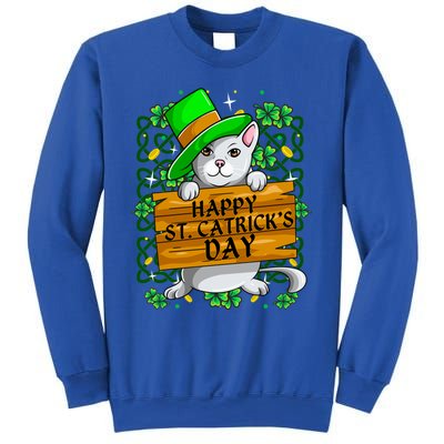 St Patricks Day Happy St Catricks Cat Shenanigans Gift Sweatshirt