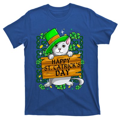 St Patricks Day Happy St Catricks Cat Shenanigans Gift T-Shirt