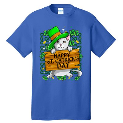 St Patricks Day Happy St Catricks Cat Shenanigans Gift Tall T-Shirt