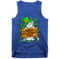 St Patricks Day Happy St Catricks Cat Shenanigans Gift Tank Top