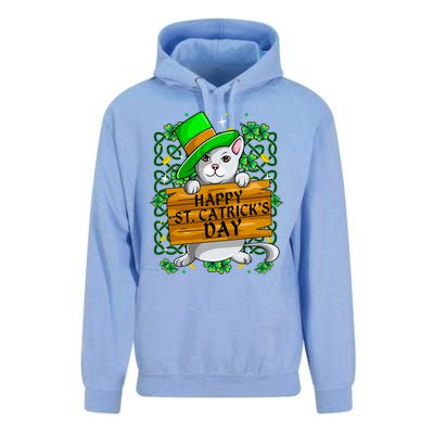 St Patricks Day Happy St Catricks Cat Shenanigans Gift Unisex Surf Hoodie