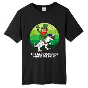 St Patricks Day Boy Girl The Leprechauns Made Me Do It Tall Fusion ChromaSoft Performance T-Shirt