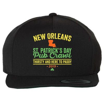 St Patrick's Day New Orleans Pub Crawl Parade Wool Snapback Cap