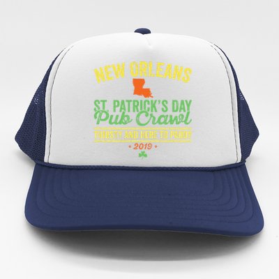 St Patrick's Day New Orleans Pub Crawl Parade Trucker Hat