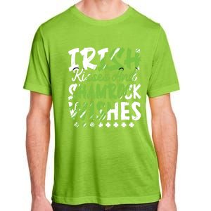 St Patricks Day Wishes Funny Gift Adult ChromaSoft Performance T-Shirt