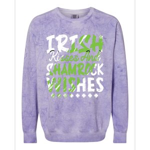 St Patricks Day Wishes Funny Gift Colorblast Crewneck Sweatshirt