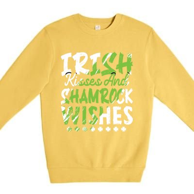 St Patricks Day Wishes Funny Gift Premium Crewneck Sweatshirt