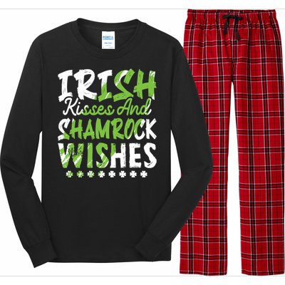 St Patricks Day Wishes Funny Gift Long Sleeve Pajama Set