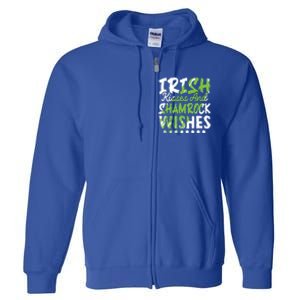 St Patricks Day Wishes Funny Gift Full Zip Hoodie