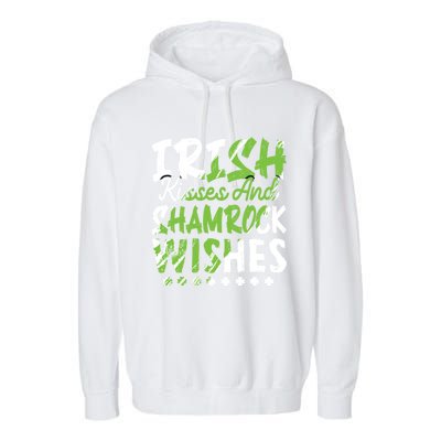 St Patricks Day Wishes Funny Gift Garment-Dyed Fleece Hoodie