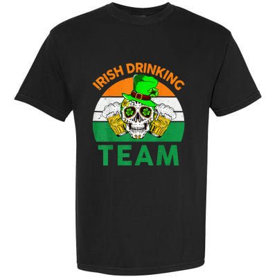 St Patricks Day Irish Drinking Team Funny Garment-Dyed Heavyweight T-Shirt