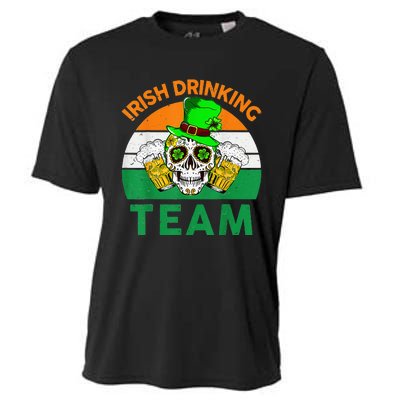 St Patricks Day Irish Drinking Team Funny Cooling Performance Crew T-Shirt