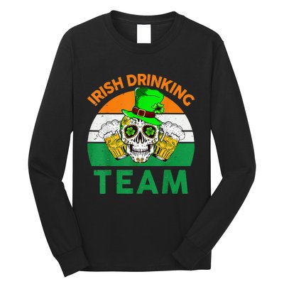 St Patricks Day Irish Drinking Team Funny Long Sleeve Shirt