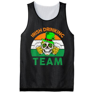 St Patricks Day Irish Drinking Team Funny Mesh Reversible Basketball Jersey Tank