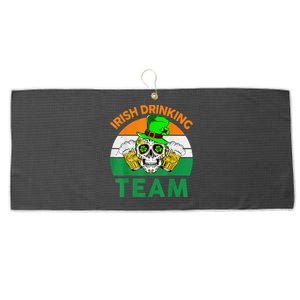 St Patricks Day Irish Drinking Team Funny Large Microfiber Waffle Golf Towel