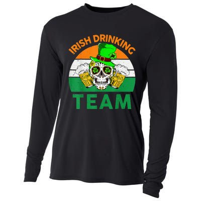 St Patricks Day Irish Drinking Team Funny Cooling Performance Long Sleeve Crew