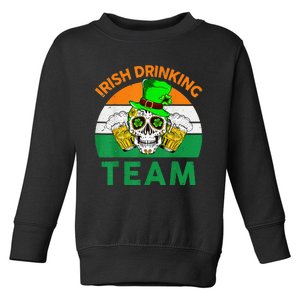 St Patricks Day Irish Drinking Team Funny Toddler Sweatshirt