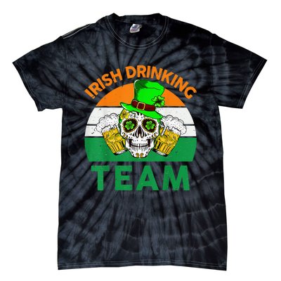 St Patricks Day Irish Drinking Team Funny Tie-Dye T-Shirt