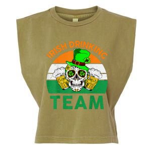 St Patricks Day Irish Drinking Team Funny Garment-Dyed Women's Muscle Tee