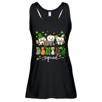 St Patrick Day Dental Squad Saint Paddys Teeth Irish Dentist Ladies Essential Flowy Tank