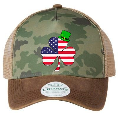 St Patricks Day | Irish American Flag Shamrock Legacy Tie Dye Trucker Hat