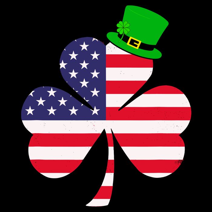 St Patricks Day | Irish American Flag Shamrock Youth Performance Sprint T-Shirt