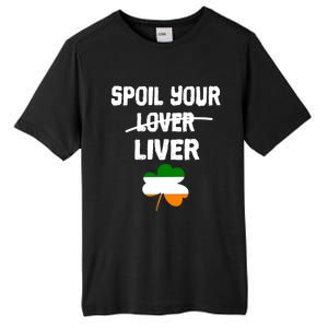 St Patricks Day Liver Joke Ing Irish Flag Humor Gift Tall Fusion ChromaSoft Performance T-Shirt