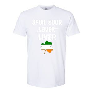 St Patricks Day Liver Joke Ing Irish Flag Humor Gift Softstyle CVC T-Shirt