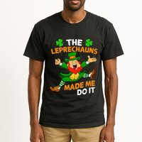 St Patricks Day The Leprechauns Made Me Do It Tall T-Shirt