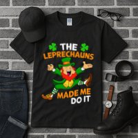 St Patricks Day The Leprechauns Made Me Do It Tall T-Shirt